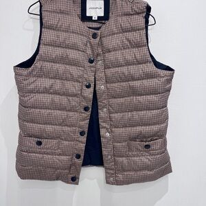 JODHPUR down and feather fill vest brown and beige size 38